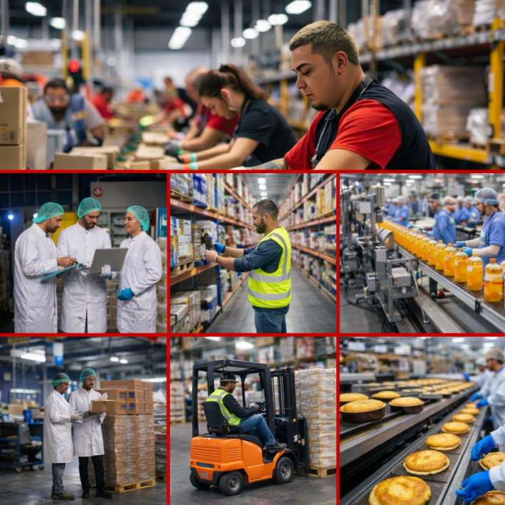 Peak season temporary agency workers