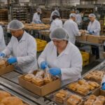 food production recruitment team in warehouse